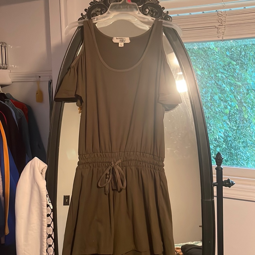 off the shoulder shorts romper